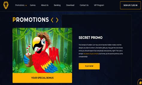 Golden Lion Casino Exclusive Bonus .